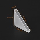 50pcs Corner Protectors 6x50mm Plastic Right Angle Corner Guards Cushion White