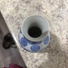 Vintage chinese porcelain Vase blue And White  floral Design