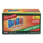 Brillo 21031 Estracell 4 5  X 2 75  Scrub Sponge - Yellow green  8 carton  New