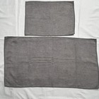 Norwex Kitchen Towel   Cloth Gray Baclock Ribbed  Channel Texture Pre Owned