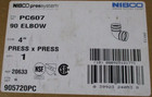 Nibco Pc607  4  Press X Press 90 Degree Copper Elbow  New 20633 - 905720pc