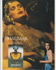 1982 Guerlain Paris Print Ad Poster 8 x11  Shalimar Perfume Fragrance