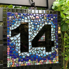 Millefiori Glass Mosaic Tiles For Crafts  Mosaic Glass Pieces no-hole Millefiori