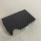 Men Rfid Blocking Money Clip Slim Carbon Fiber Credit Card Holder Metal Wallet