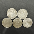 Barber Half Dollars 1892-1907 - Lot Of 5 Uncirculated Mixed Dates Au bu Coins