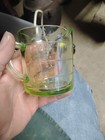Vintage 1930s Green Uranium Glass 3 Spout Liquid Measuring Cup 8oz