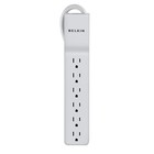 Belkin 6-outlet Home office Surge Protector With 2 5  Power Cord  White