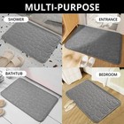 Embossed Fiber Carpet Anti Slip Mat Bathroom Living Room Pebble Floor Rug Decor