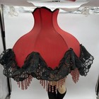 Large Red Corset Shade W  Woman   s Legs High Heels Skirt Risqu   Table Lamp Read