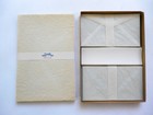 1930 s Sheerspun Air Mail Stationary Box Set W  Beechcraft Staggerwing Aircraft