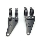 41mm Black Fork Headlight Mount Brackets For Motorcycle Chopper Cafe Racer
