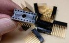 Qty 10  Quality 16-pin Wire Wrap Sockets Gold Plated Prototyping Nos Xlnt 