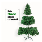 6-foot Unlit Artificial Christmas Pine Tree With Sturdy Mental Legs - Green