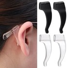 Silicone Eyeglass Ear Hooks Anti Slip Glasses Grip Holders 5-50 Pairs Clear