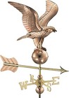 Eagle Cottage Weathervane  Polished Copper With Roof Mount  Medium