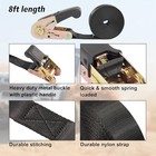Tie Down Ratchet Straps - Heavy Duty - Endless - 1in X 8ft - 2 Pieces
