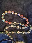 Vintage Cloisonne Jewelry Lot Bangles Necklace Bracelet Earrings Hair Combs