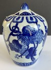 Chinese Antique Vase Porcelain Blue White Longqing Dynasty Estate 6 5  Tall