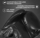Sanabul Essential Gel Boxing Kickboxing Punching Bag Gloves 14 Oz Black