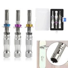 3pcs 7 Pin Tubular Lock Pick Tool Set Stainless Steel Adjustable 7 7 5 7 8mm Kit