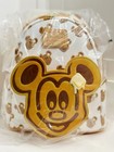Loungefly Disney Parks Mickey Waffle Mini Backpack And Ears Set Nwt