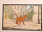      Aristocats O malley  Art Corner Production Disney Cel 1970 Hand Painted