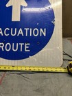 Vintage Florida Evacuation Reflective Route Sign