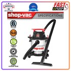 Shop Vac 6 Gallon Wet Dry Vacuum 5 0 Peak Hp Stainless Steel Tank