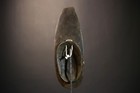 African Mask Grebo Studded Warrior Face Tribal Carved Liberia Vintage-g4851
