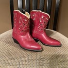 Vintage Acme Toddler Little Kids Or Salesman Sample  Red Cowboy Boots