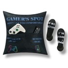  Futei Gamer Gift Set - 18x18 Pillow Cover With Pockets   Socks Video Game - New