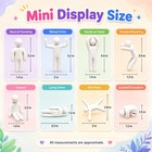 8 Pack  Meccha Chameleon Mini Poseable Artist Mannequin Figure Set  New