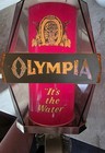 Vintage Working 1970s Olympia Beer Lighted Wall Sconce  Set Of 2 Bar Lights