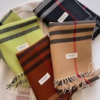 Classic Autumn Winter Cashmere Plaid Design Scarf Men Women Warm Thi