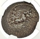 84 Bc Silver Roman Republic Denarius C  Licinius L f Macer Coin Ngc About Unc 