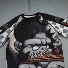 Tatami Rash Guard Mens Small Black Chess Gorilla Graphic Jiu-jitsu Mma Shirt