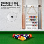 Hmqq 2-in-1 Pool Cue Rack Wall Mount   Score Counters holds 6 Pool Sticks a F   