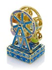 Keren Kopal Ferris Wheel  Hand Made Trinket Box Decorated   Austrian Crystals
