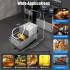 550w Mobile Deep Fryer Filter 55l Commercial Frying Oil Filter System Machine