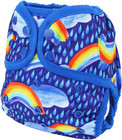 Baby Diaper Cover Nappy One Size 8lbs To 36lbs  rainbows Rains Clouds 