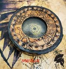 Antique Brass Poem Pocket Compass With Case Vintage Nautical Collectible Gift