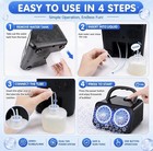 Bubble Machine Dual Fan Led Light Automatic 20000  Bubbles Kids Party Toy