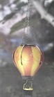 Belavi Red   Gold Hot Air Balloon Solar Light Flickering With Chain For Hanging