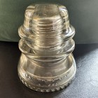 Vintage Hemingray No 42 Clear Glass Insulator 1-48 Mold Made In Usa