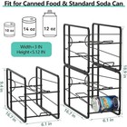 4pcs Stackable Storage Rack For Pantry  Food Organizer beverage Holder Dispenser