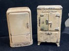 Lot Of 2 Vintage 1930 s Arcade Cast Iron Kelvinator Refrigerator Still Banks