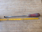 Vintage  Flocking Iron Tool - Wooden Handle Flocking Saddle Making Tool