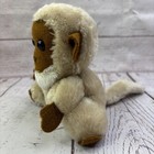 Vintage Dakin 1976 Tan Brown Monkey 6  Plush Ground Nutshells Stuffed Animal Toy
