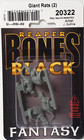 Giant Rats Reaper Miniatures Bones Black Rem20322 D d