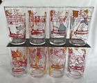 Complete Set Of 8 Vintage Walt Disney   s Cinderella 4-5 8  Drinking Glasses Vgc